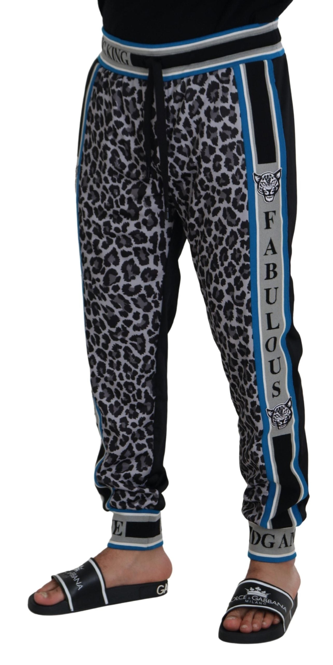 Dolce & Gabbana Multicolor DG King Leopard Print Jogger Pants Dolce & Gabbana
