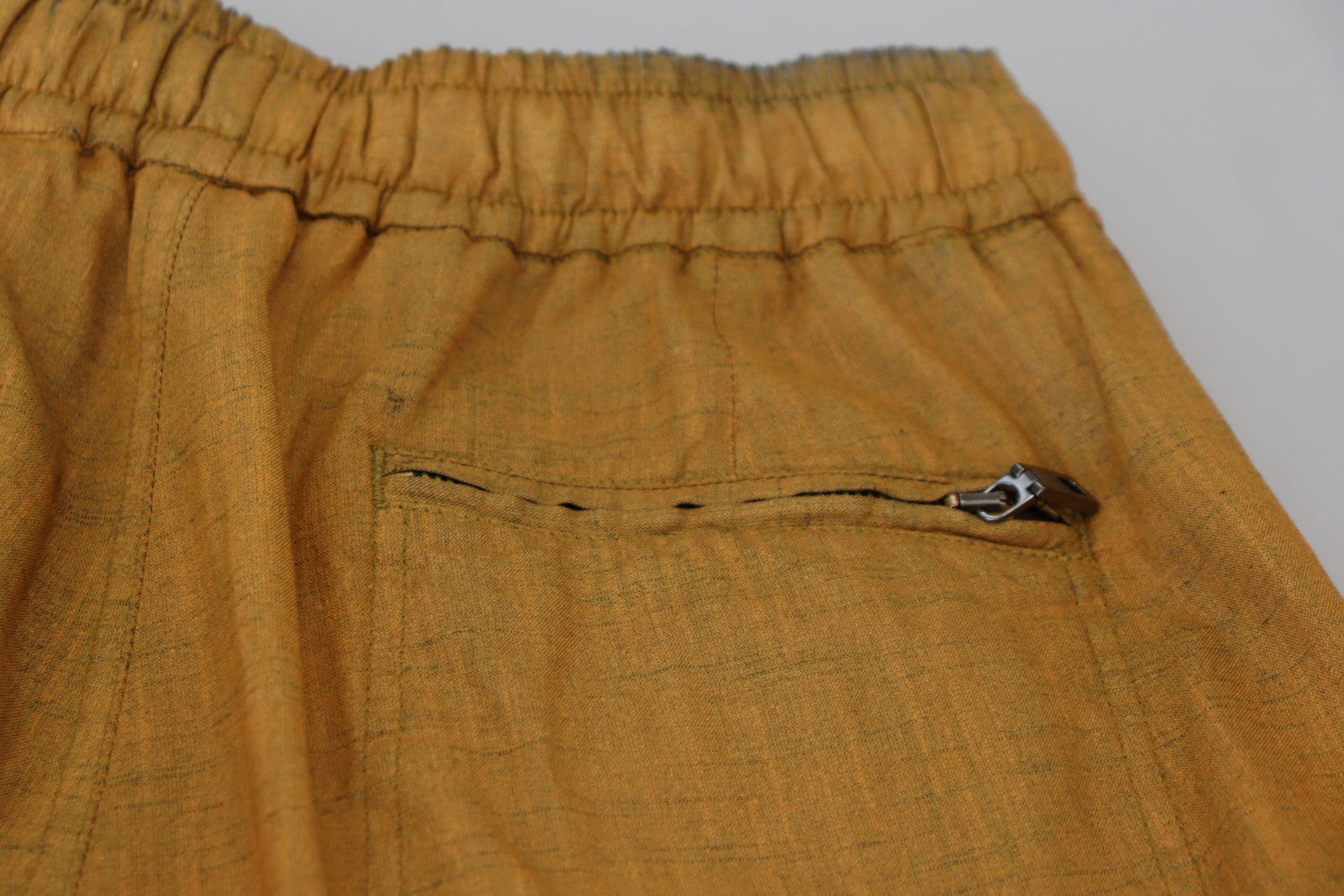 Dolce & Gabbana Brown Linen Drawstring Cargo Pants Dolce & Gabbana