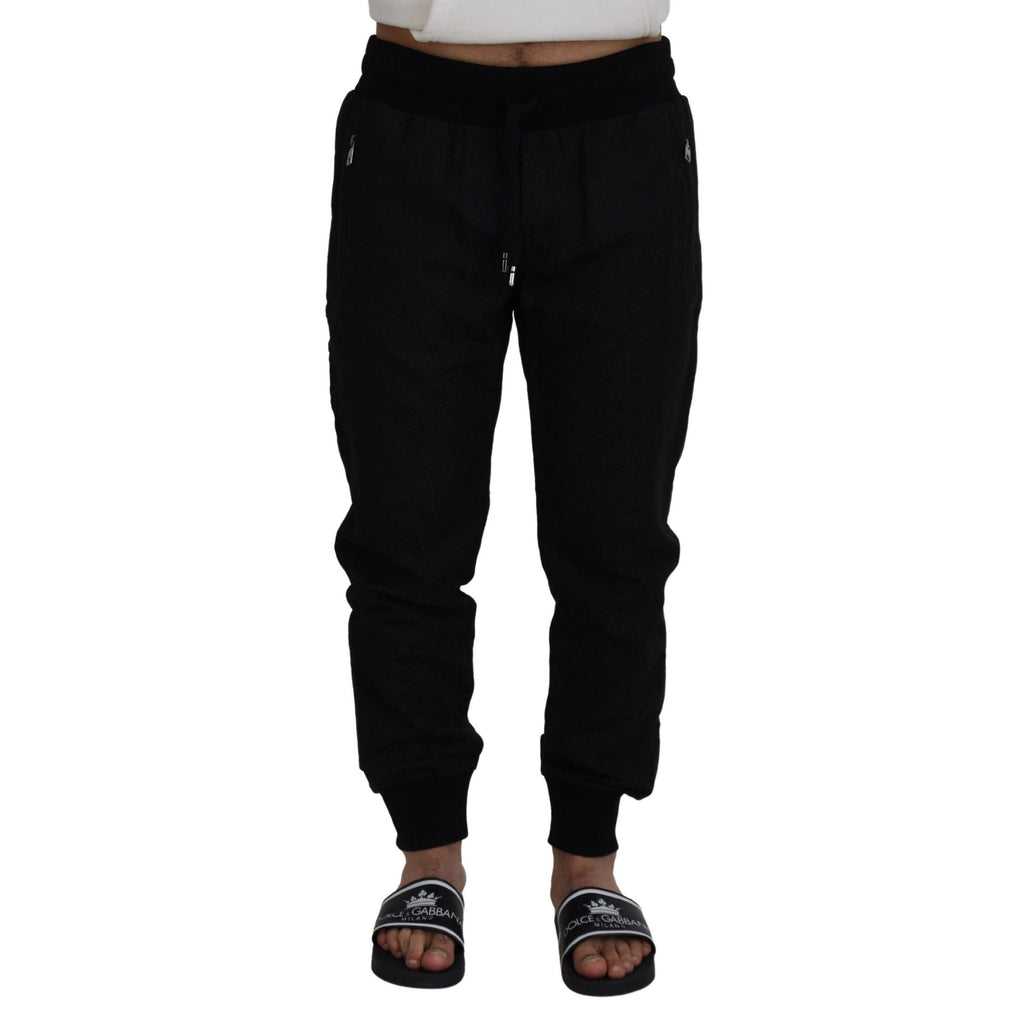 Dolce & Gabbana Black Men Casual Jogger Pants