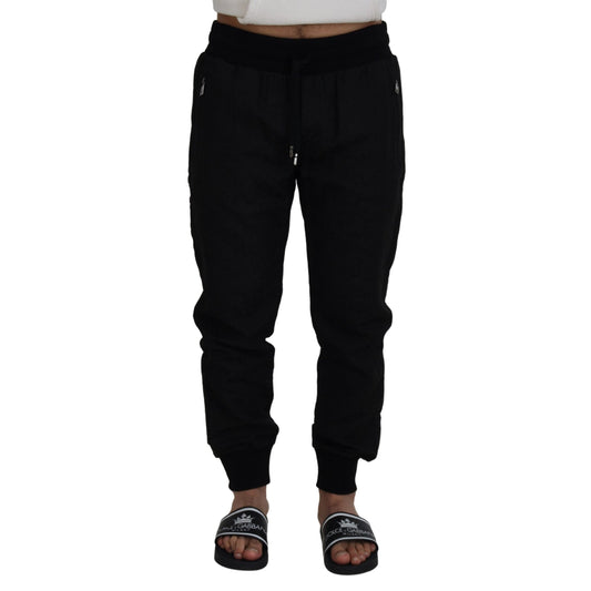 Dolce & Gabbana Black Men Casual Jogger Pants Dolce & Gabbana