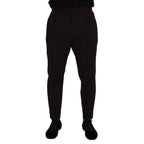 Dolce & Gabbana Brown Cotton Chino Men Pants