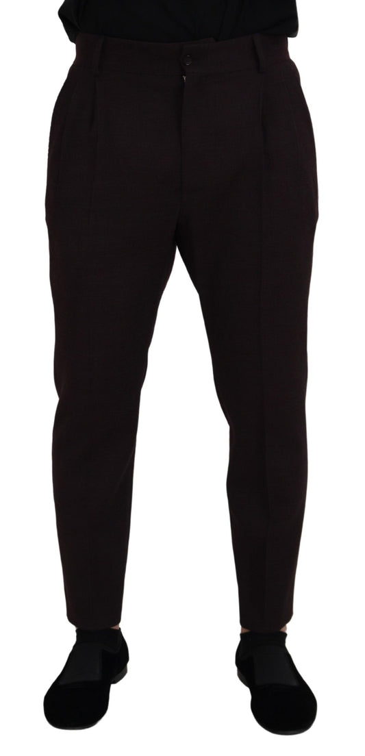 Dolce & Gabbana Brown Cotton Chino Men Pants Dolce & Gabbana
