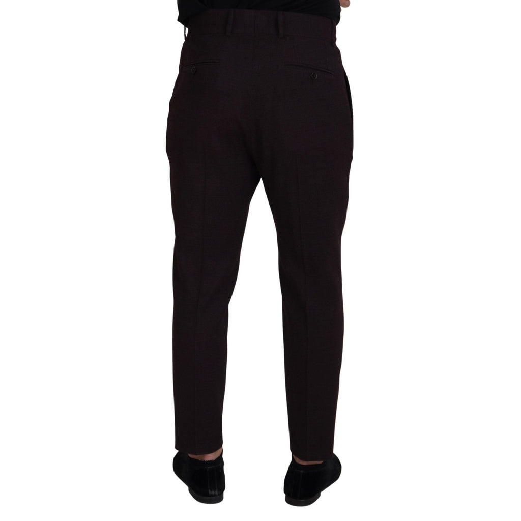 Dolce & Gabbana Brown Cotton Chino Men Pants