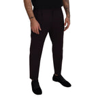 Dolce & Gabbana Brown Cotton Chino Men Pants