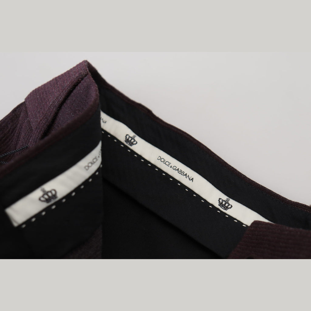 Dolce & Gabbana Brown Cotton Chino Men Pants