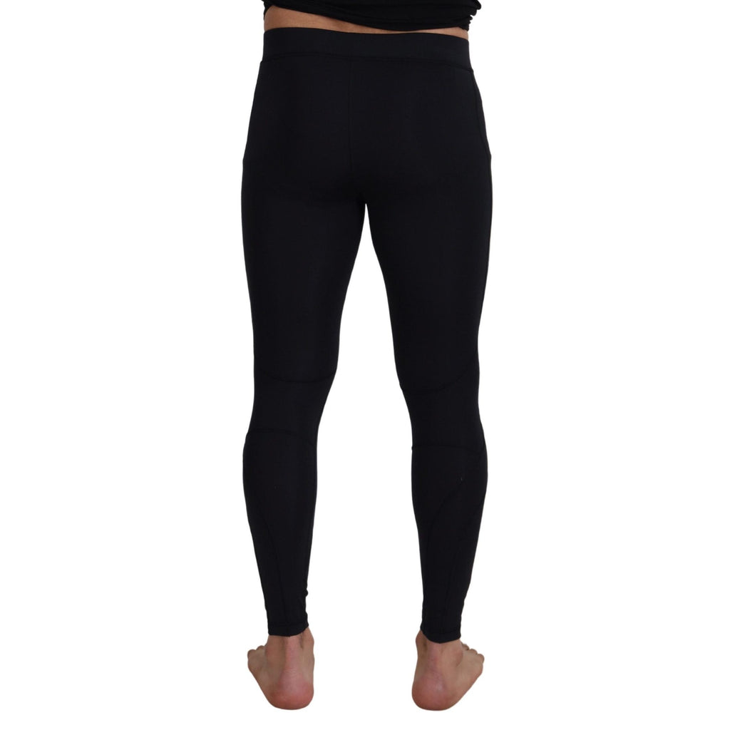 Dolce & Gabbana Black Nylon Slim Fit Stretch Pants