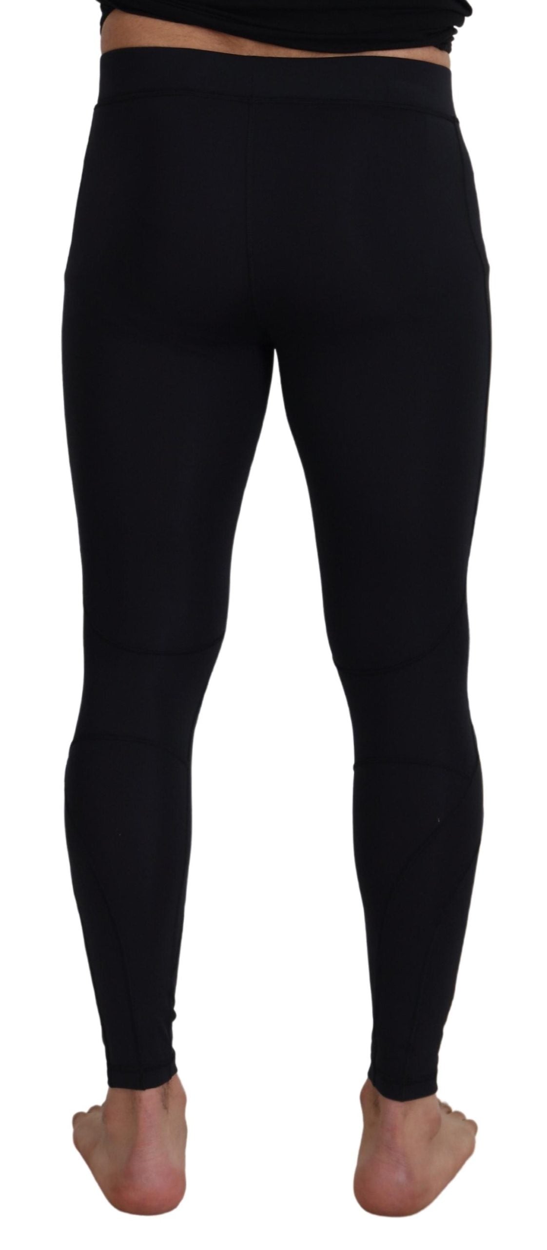 Dolce & Gabbana Black Nylon Slim Fit Stretch Pants Dolce & Gabbana