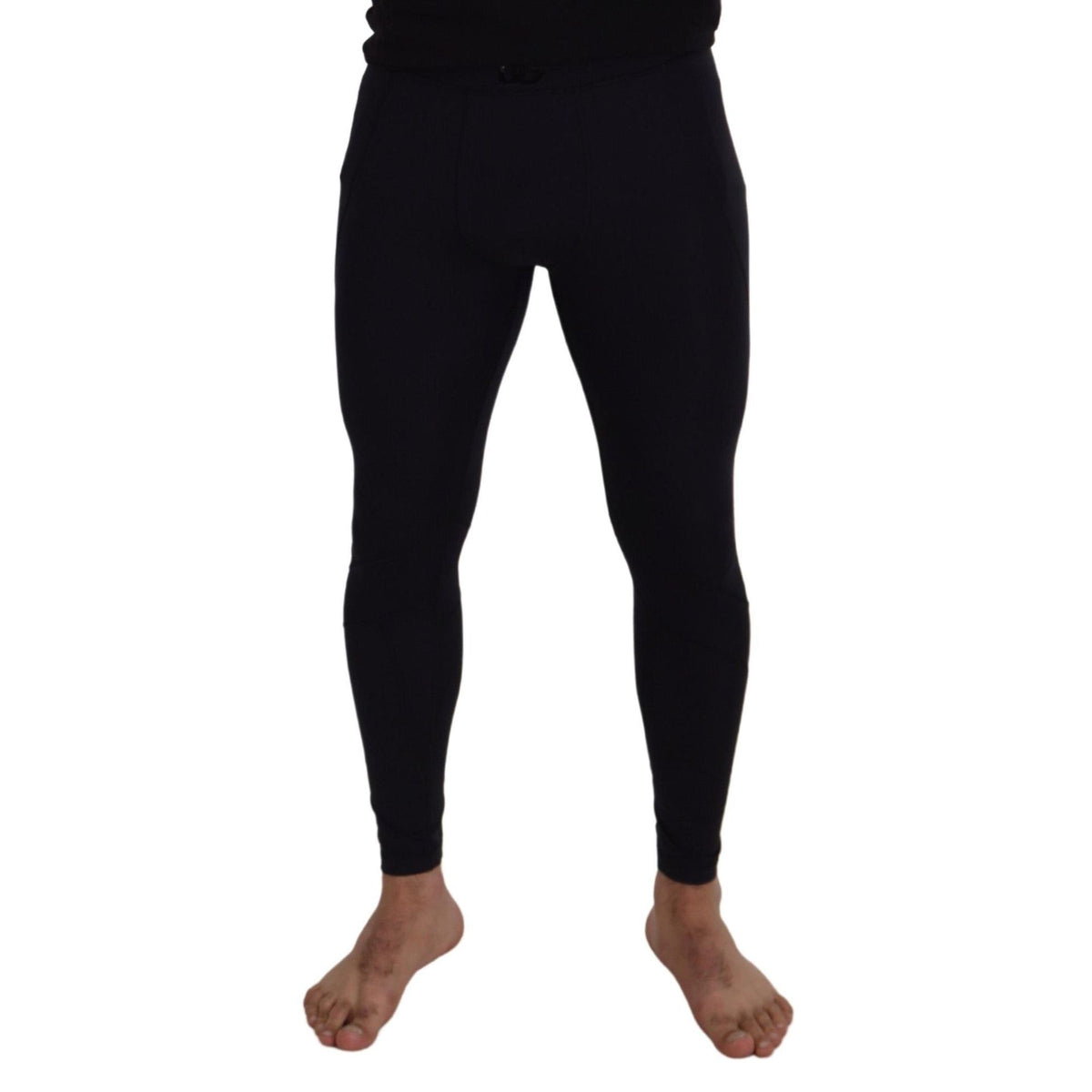 Dolce & Gabbana Black Nylon Slim Fit Stretch Pants
