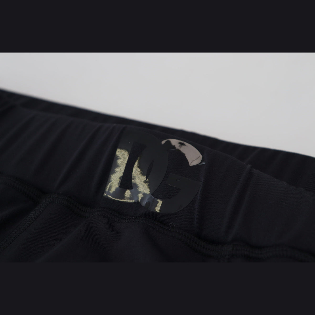 Dolce & Gabbana Black Nylon Slim Fit Stretch Pants