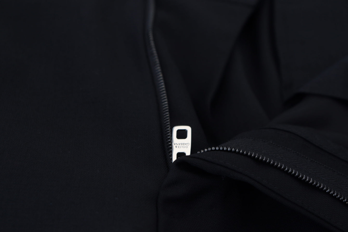 Dolce & Gabbana Black Wool Chino Formal Pants Dolce & Gabbana