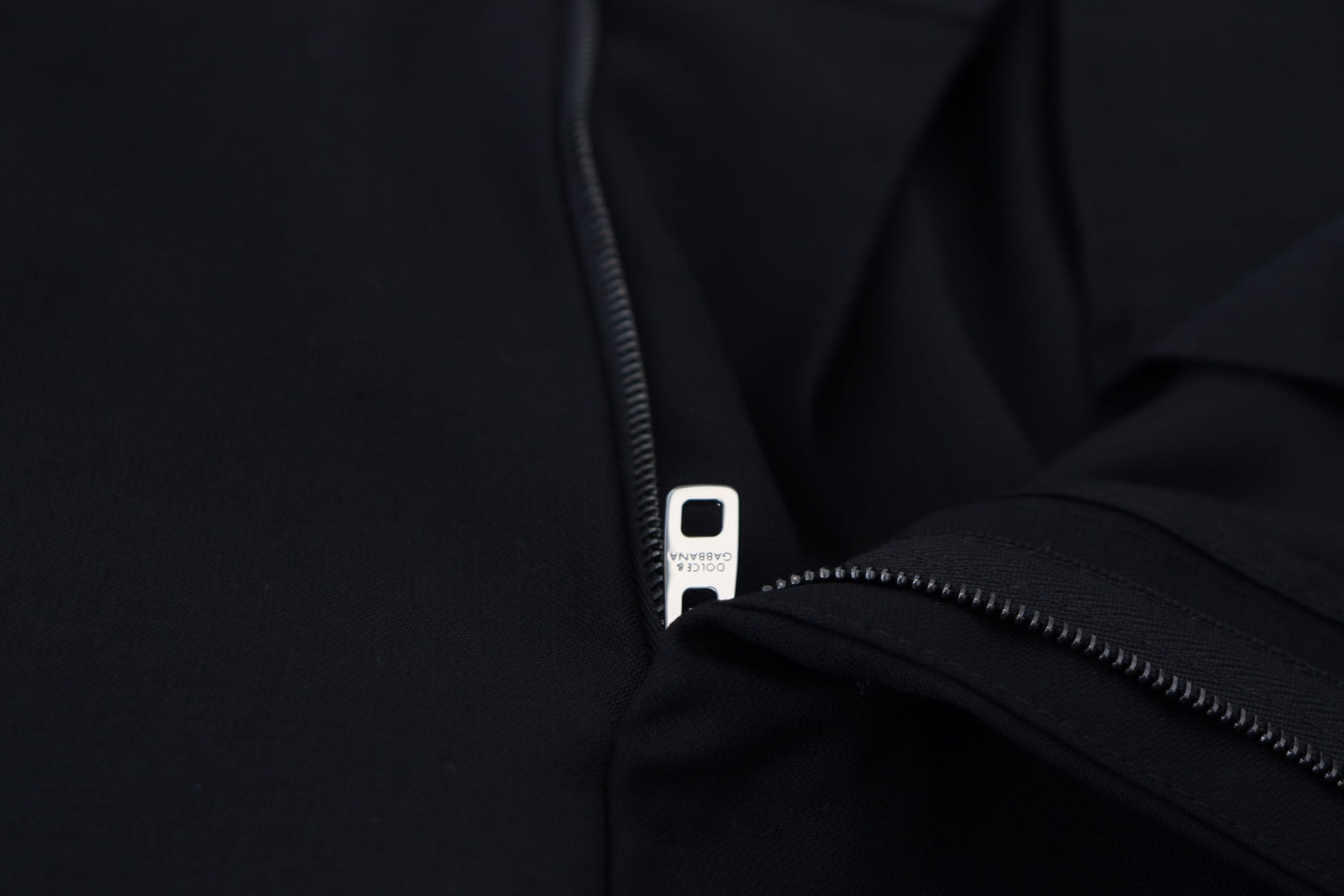 Dolce & Gabbana Black Wool Chino Formal Pants Dolce & Gabbana