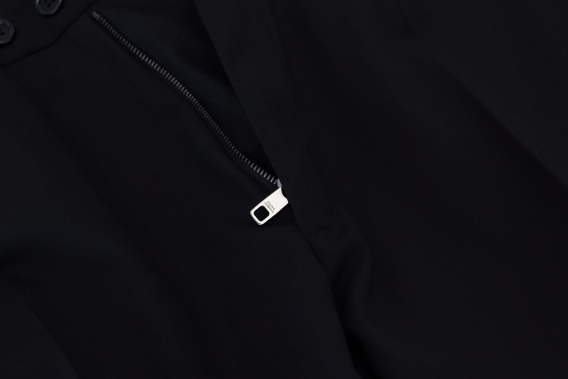 Dolce & Gabbana Black Polyester Chino Formal Pants Dolce & Gabbana