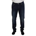 Dolce & Gabbana Blue Cotton Straight Fit Casual Denim Jeans