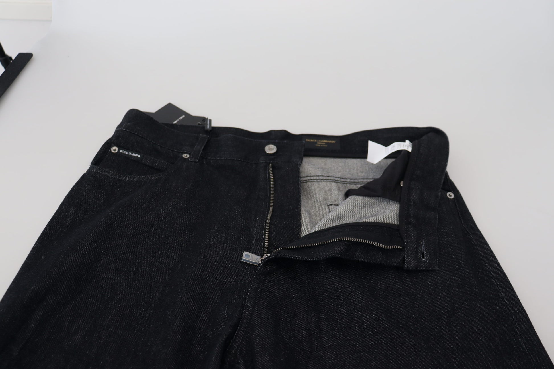 Dolce & Gabbana Black Washed Cotton Men Casual Denim Jeans Dolce & Gabbana