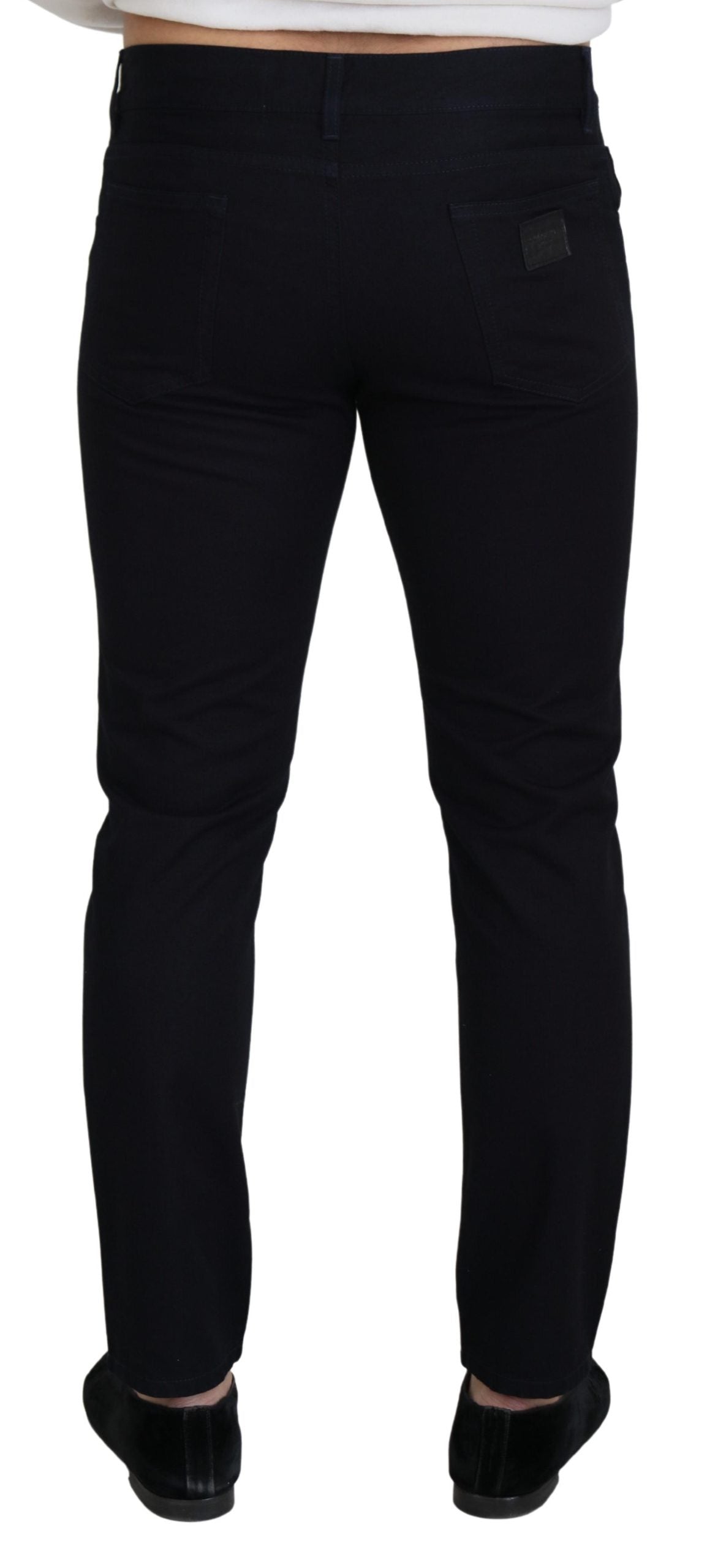 Dolce & Gabbana Black Cotton Skinny Casual Denim Jeans Dolce & Gabbana