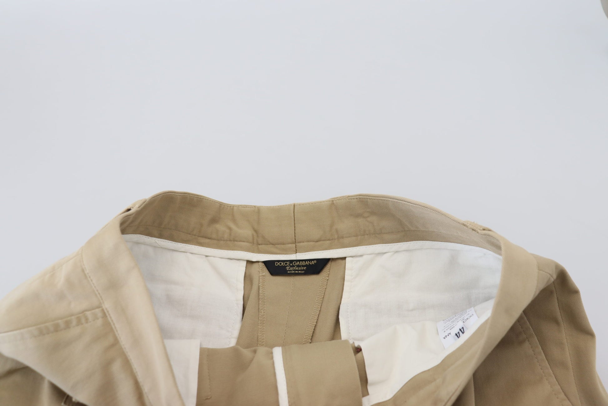 Dolce & Gabbana Beige Cotton Cargo Bermuda Shorts Dolce & Gabbana