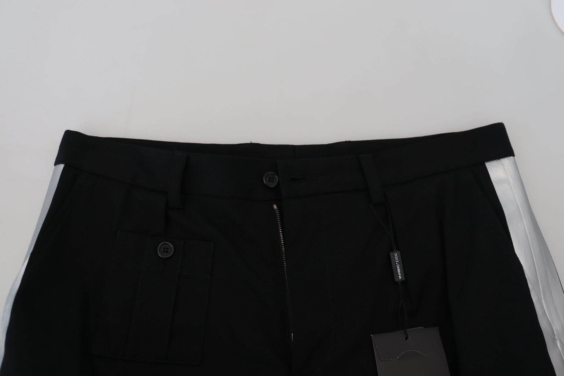 Dolce & Gabbana Black Bermuda Cargo Casual Shorts Dolce & Gabbana