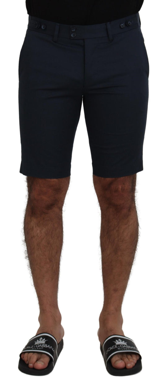 Dolce & Gabbana Blue Bermuda Low Waist Men Shorts Dolce & Gabbana