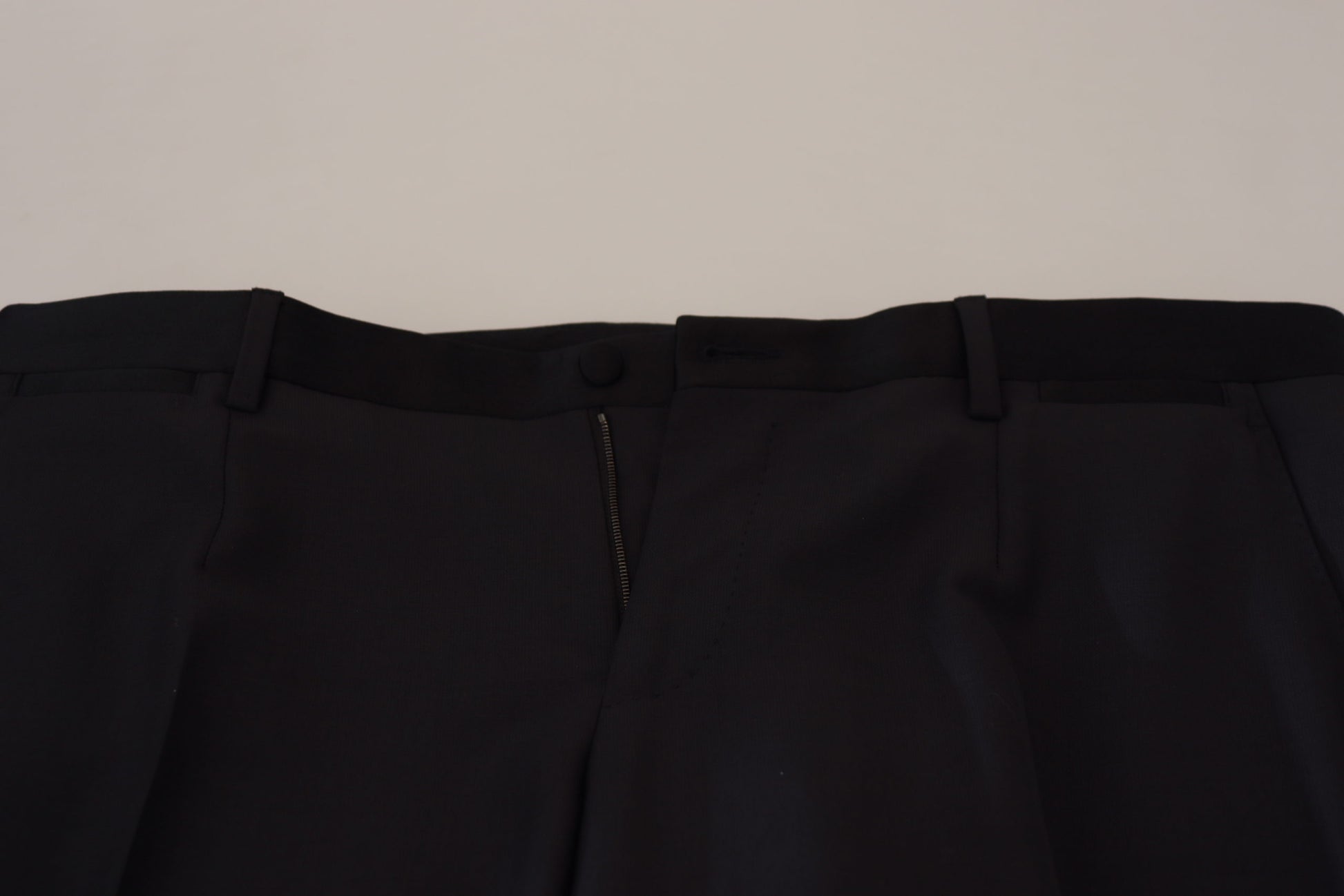 Dolce & Gabbana Black Wool Men Formal Pants Dolce & Gabbana