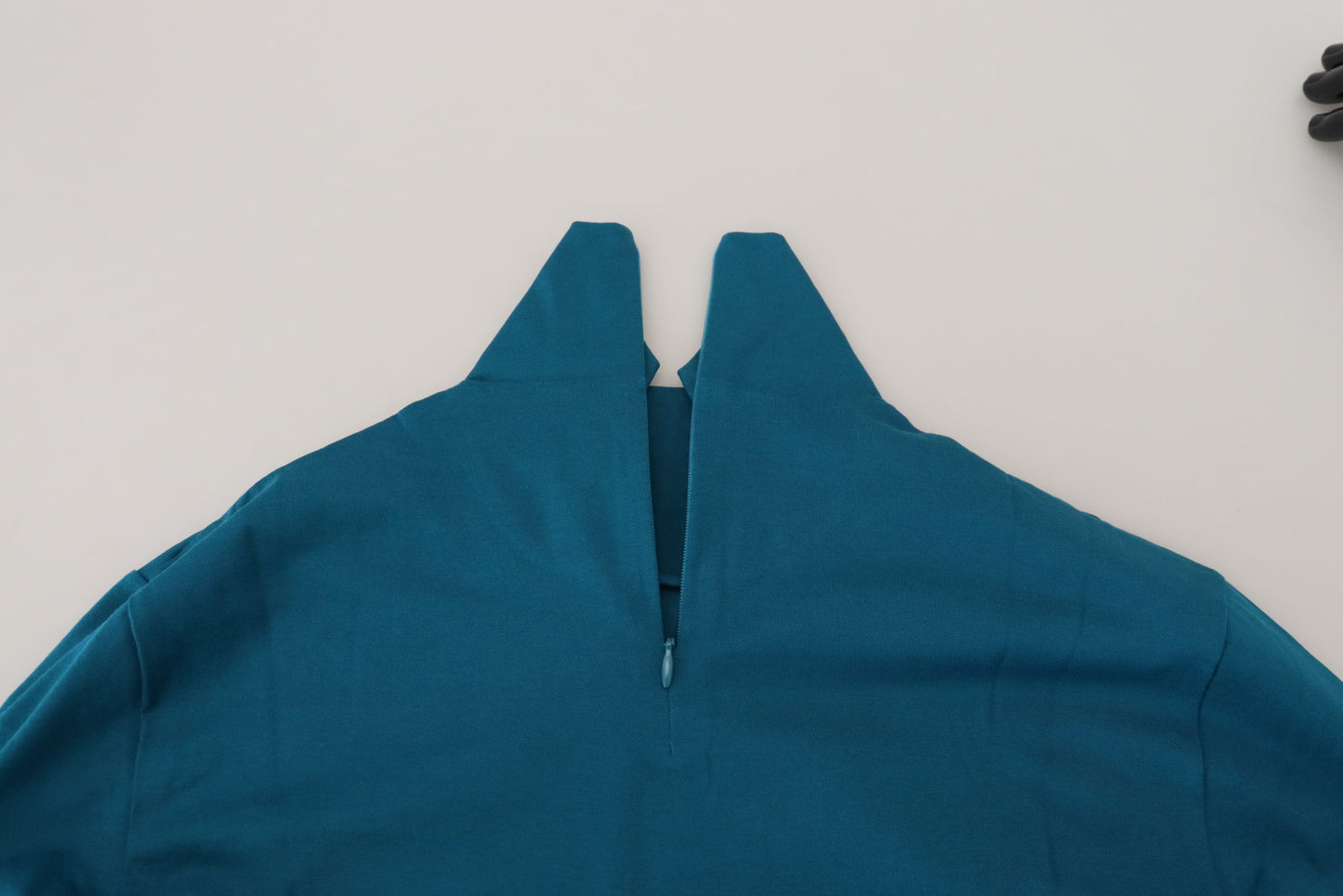 Dolce & Gabbana Blue Cotton Collared Slim Pullover Sweater Dolce & Gabbana