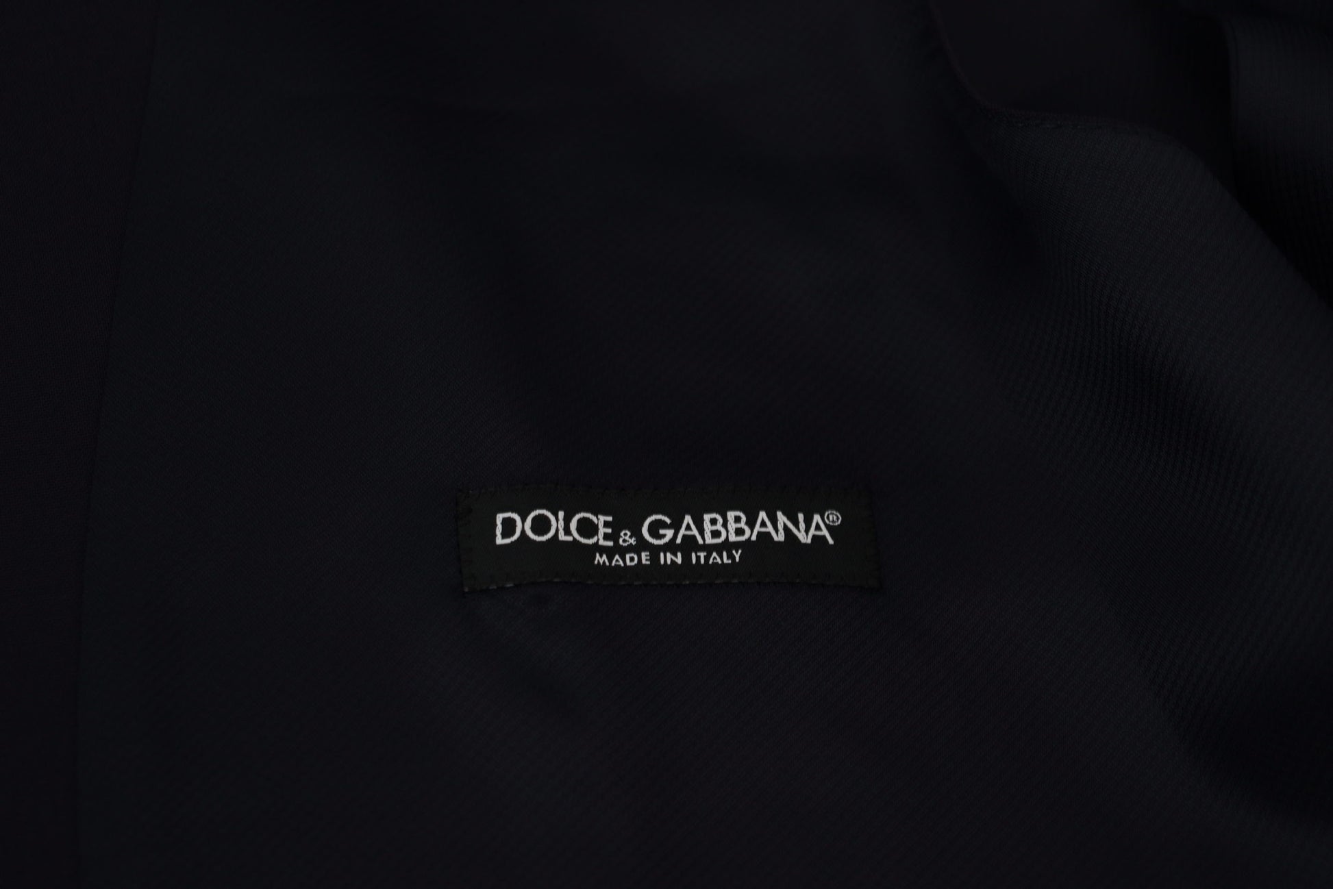 Dolce & Gabbana Dark Blue Wool Stretch Waistcoat Formal Vest Dolce & Gabbana