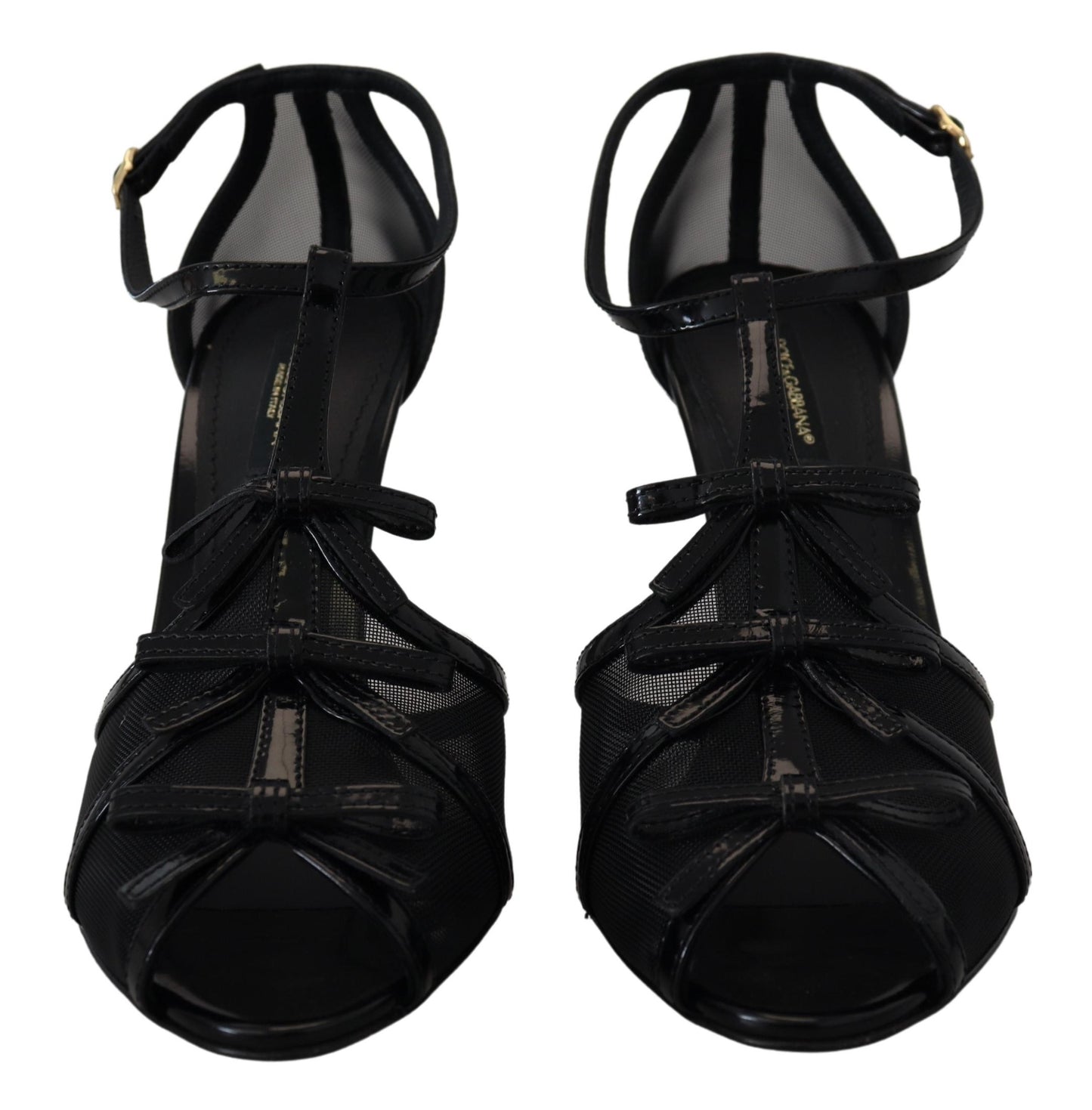 Dolce & Gabbana Black Stiletto High Heels Sandals Shoes Dolce & Gabbana