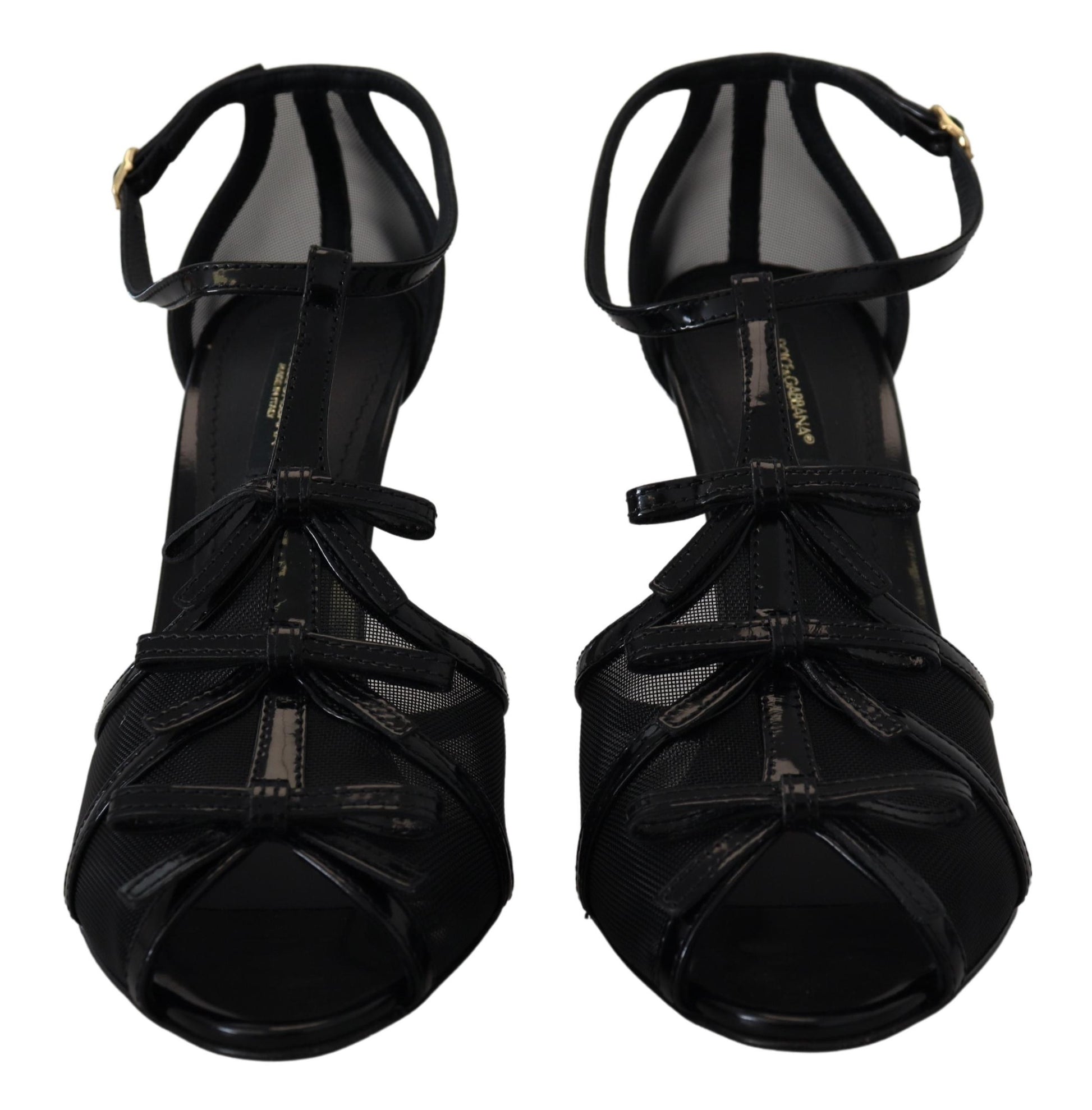 Dolce & Gabbana Black Stiletto High Heels Sandals Shoes Dolce & Gabbana