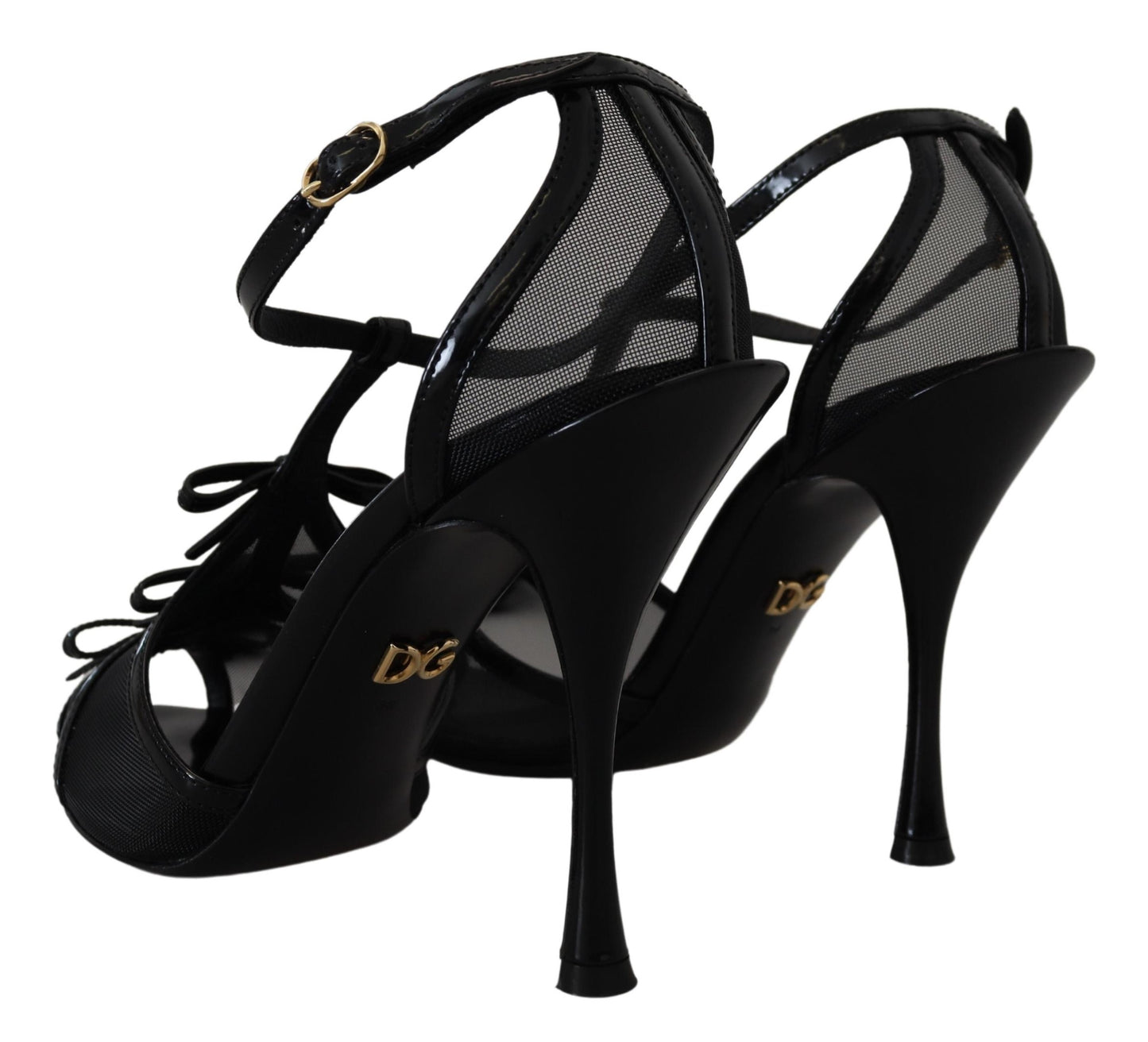 Dolce & Gabbana Black Stiletto High Heels Sandals Shoes Dolce & Gabbana