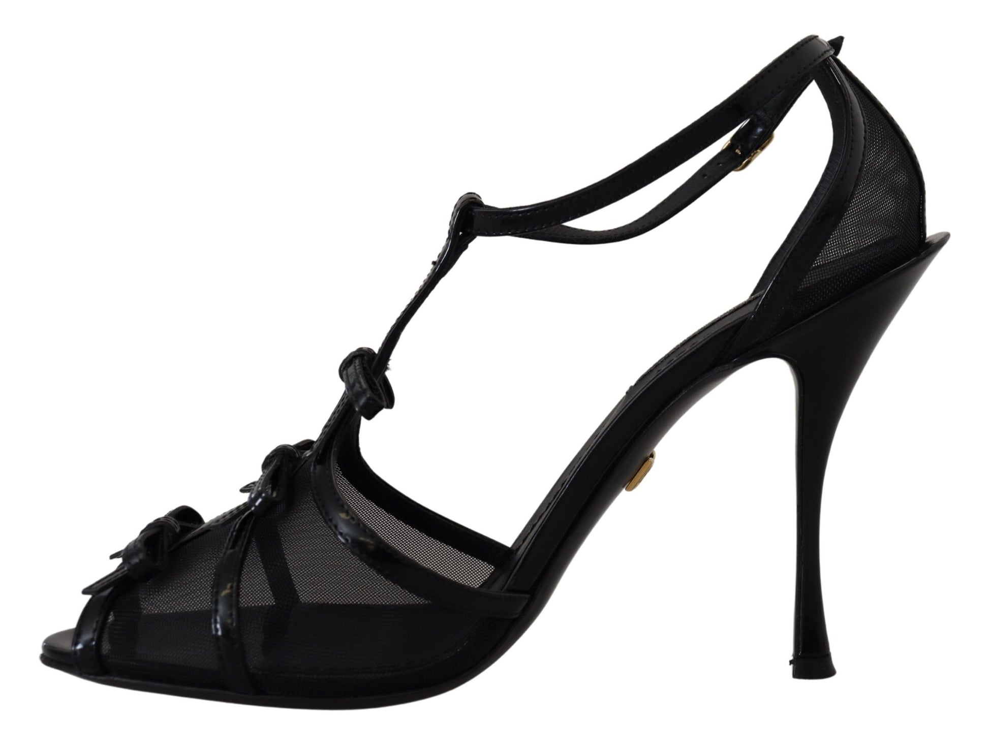Dolce & Gabbana Black Stiletto High Heels Sandals Shoes Dolce & Gabbana