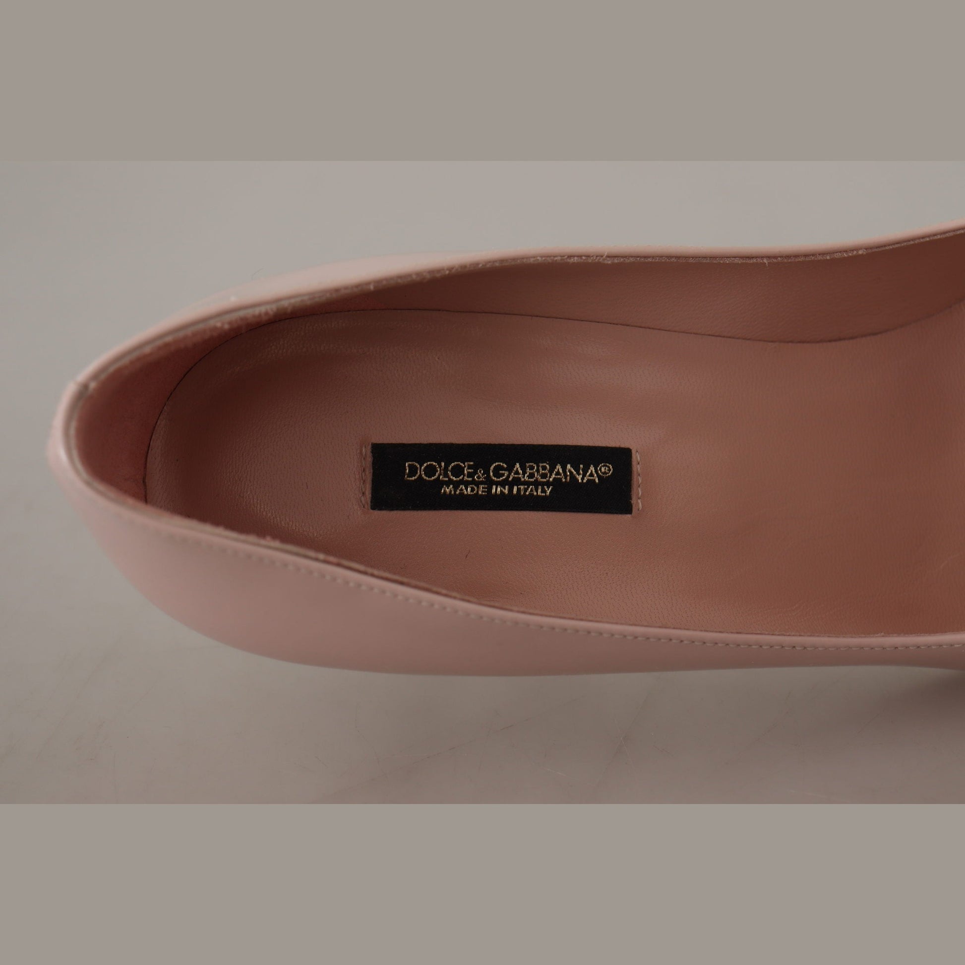 Dolce & Gabbana Pink Patent Leather Kitten Heels Pumps Shoes