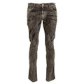 Acht Gray Washed Cotton Corduroy Slim Fit Men Jeans
