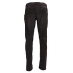Acht Brown Cotton Straight Fit Men Casual Pants