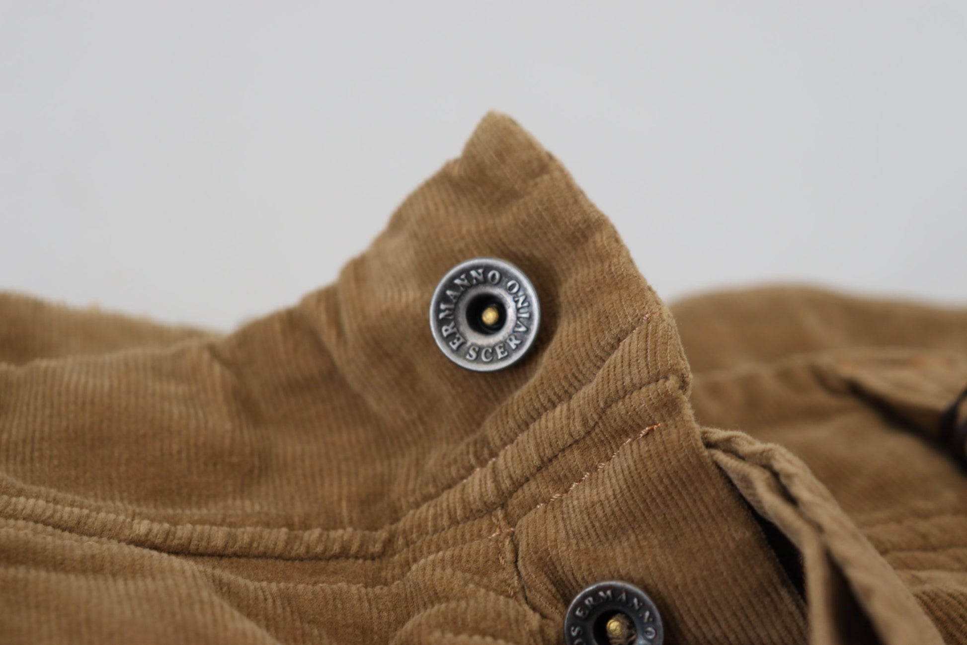 Ermanno Scervino Brown Cotton Corduroy Cargo Pants Ermanno Scervino