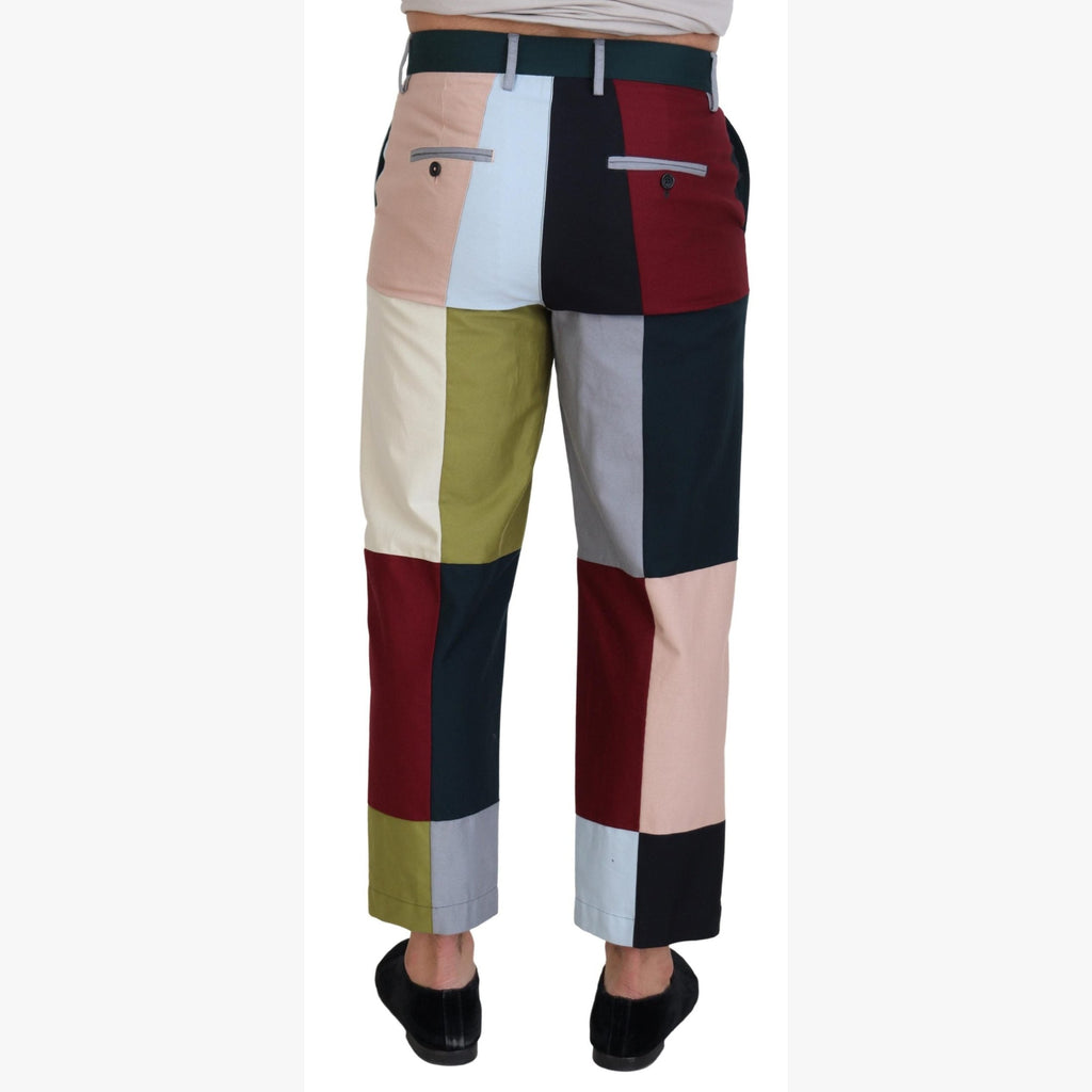 Dolce & Gabbana Multicolor Cotton Patchwork Pants