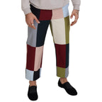 Dolce & Gabbana Multicolor Cotton Patchwork Pants