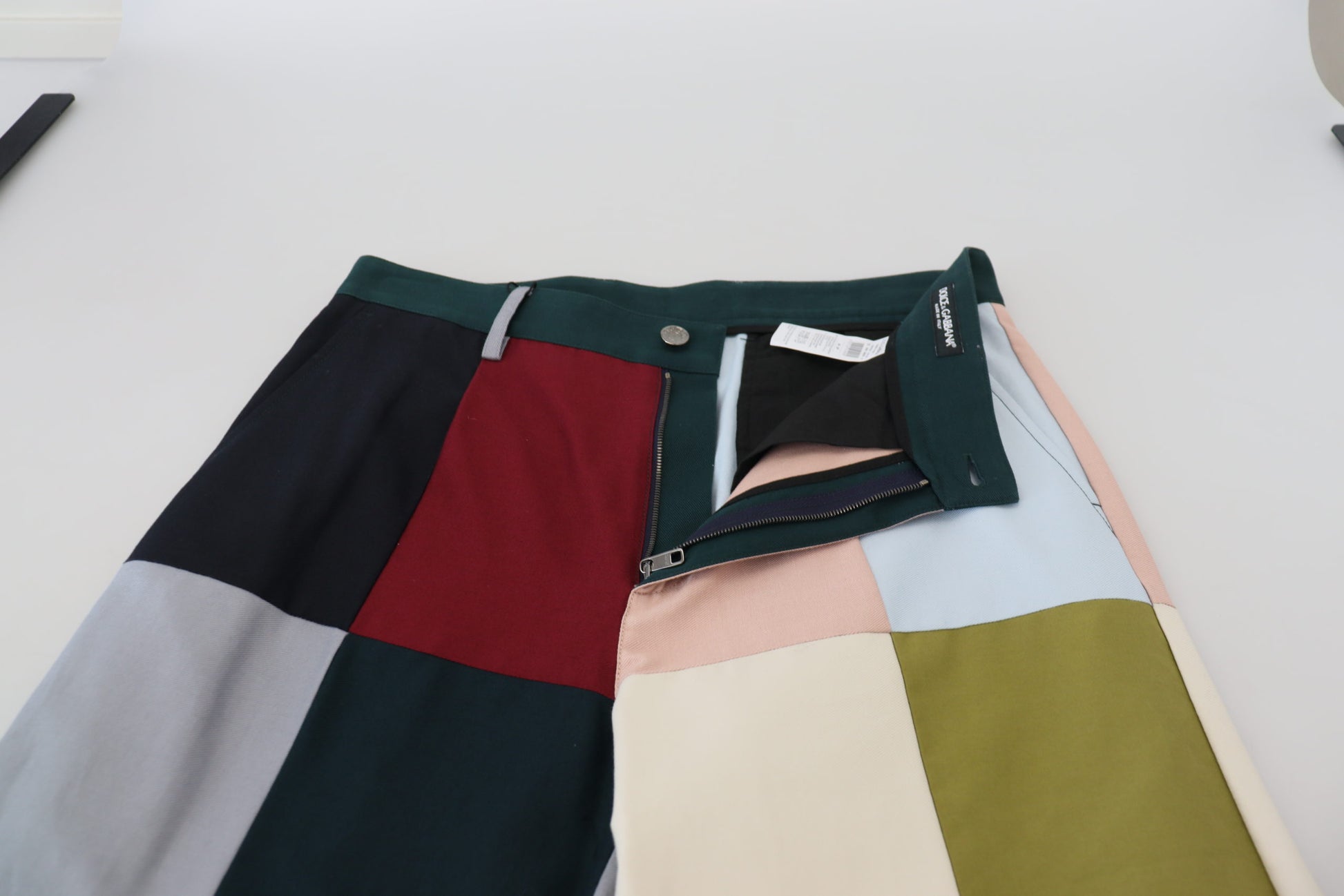 Dolce & Gabbana Multicolor Cotton Patchwork Pants Dolce & Gabbana