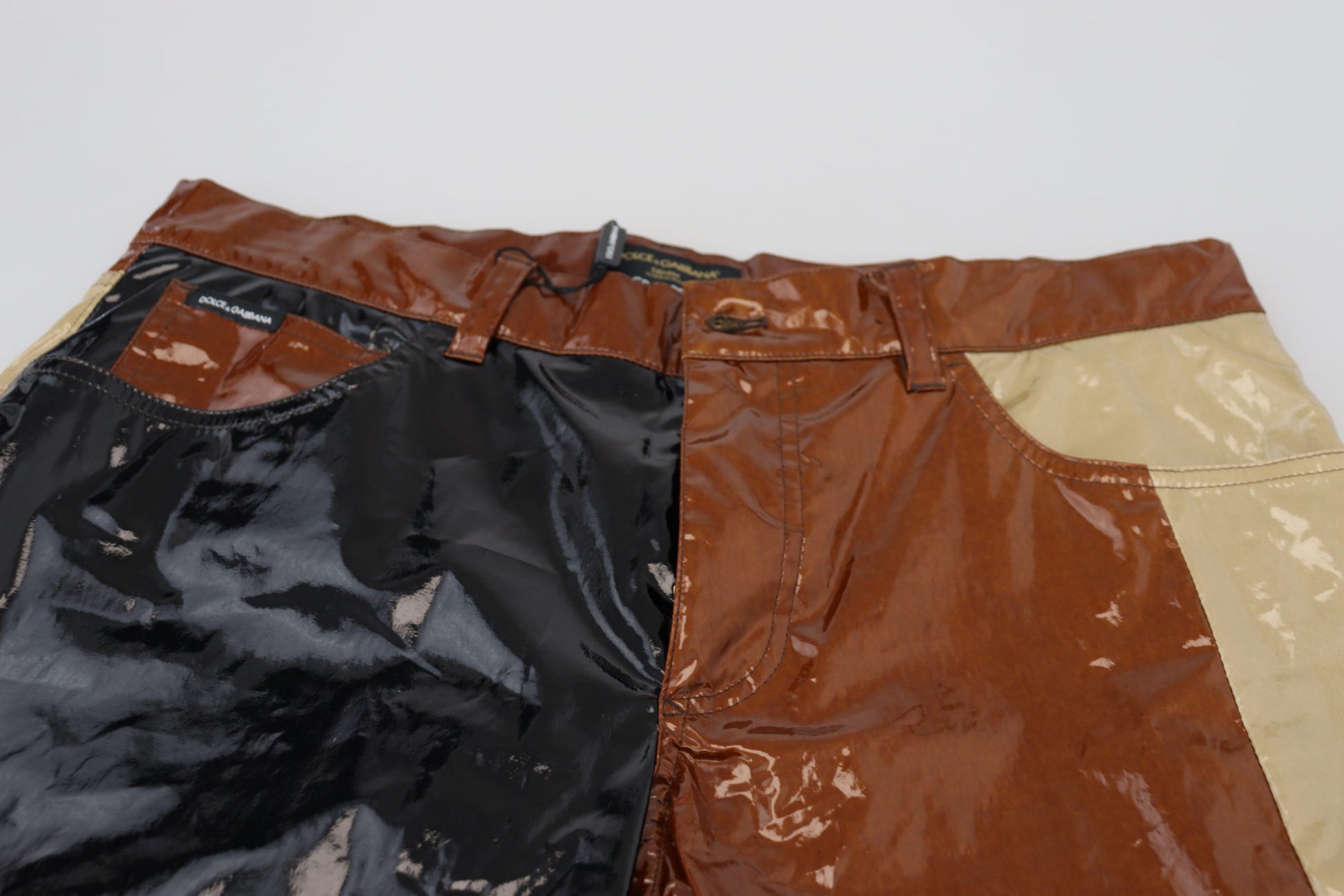 Dolce & Gabbana Multicolor Shining Slim Fit Men Denim Jeans Dolce & Gabbana