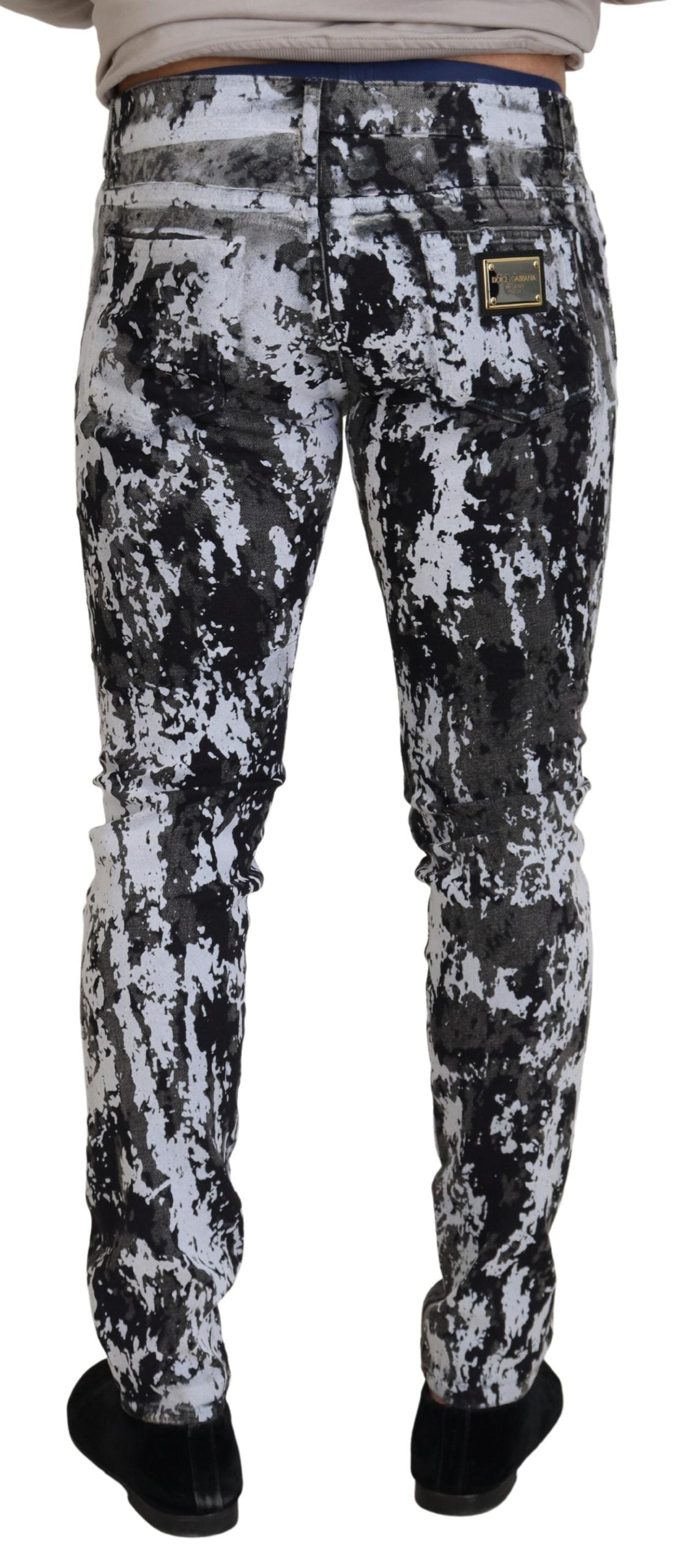 Dolce & Gabbana Multicolor Cotton Tie Dye Skinny Denim Jeans Dolce & Gabbana