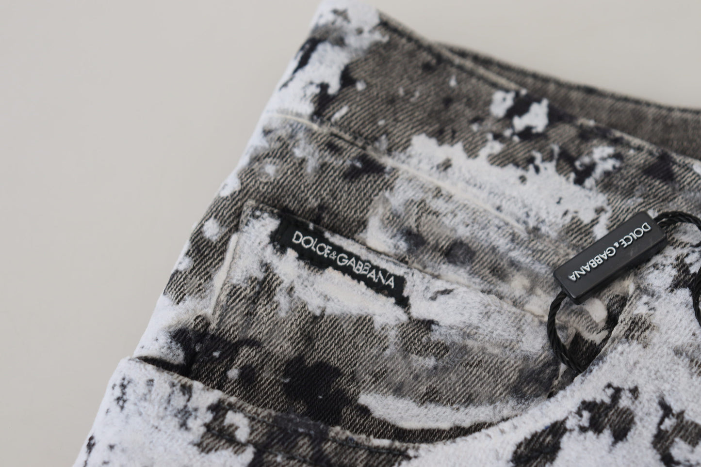Dolce & Gabbana Multicolor Cotton Tie Dye Skinny Denim Jeans Dolce & Gabbana