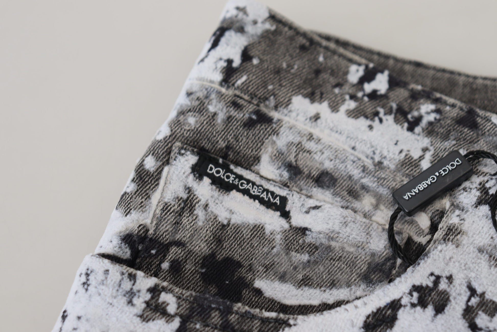 Dolce & Gabbana Multicolor Cotton Tie Dye Skinny Denim Jeans Dolce & Gabbana