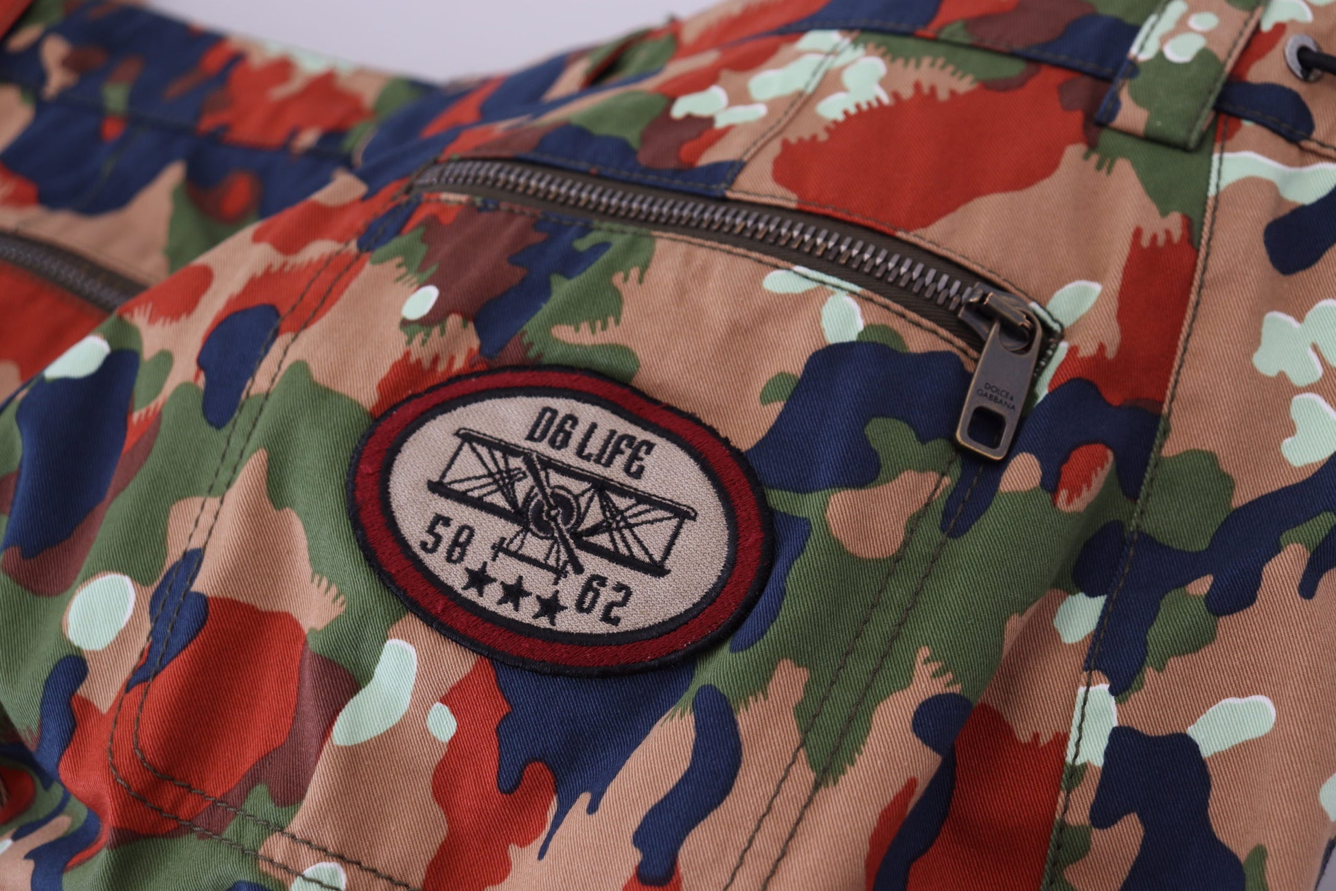 Dolce & Gabbana Multicolor Cotton Camouflaged Cargo Shorts Dolce & Gabbana