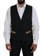 Dolce & Gabbana Black Gold Fantasy Tuxedo Slim Fit Suit Dolce & Gabbana