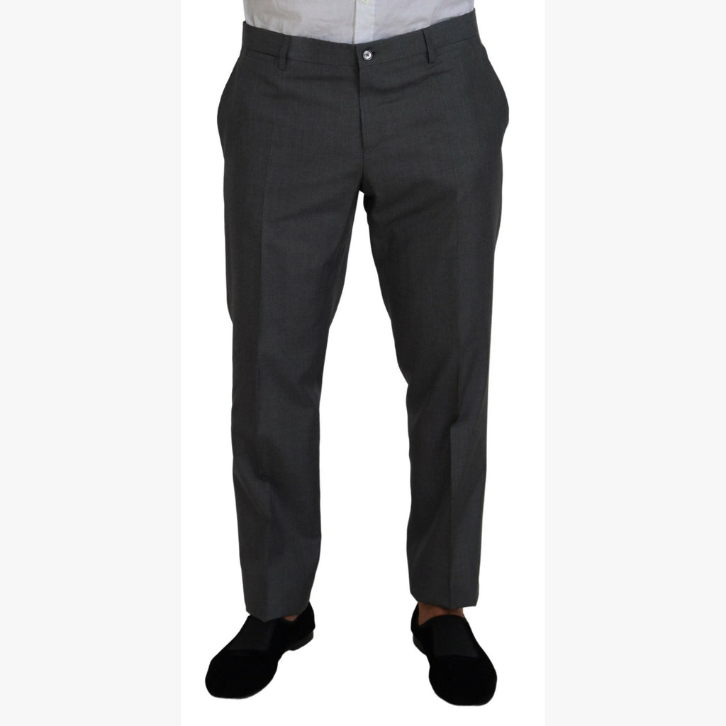 Dolce & Gabbana Gray MARTINI 3 Piece Slim Fit Suit