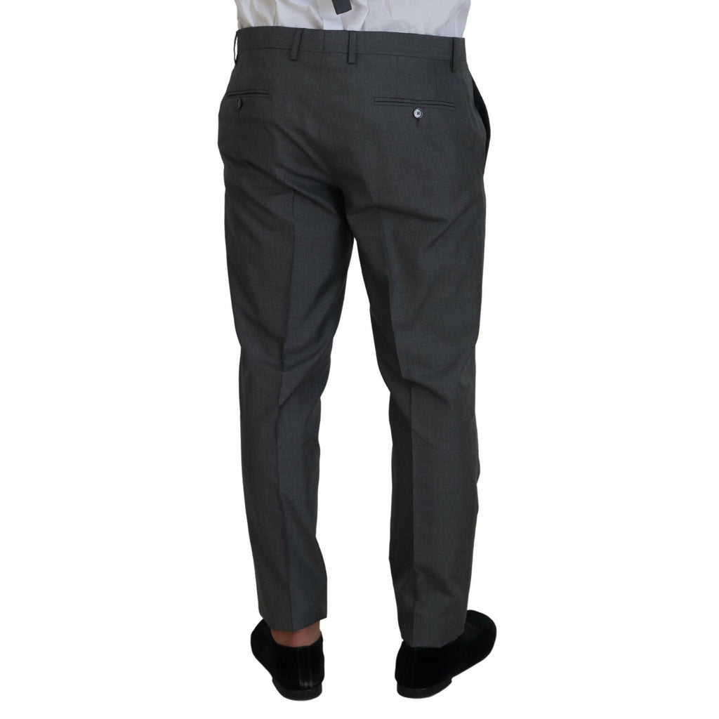 Dolce & Gabbana Gray MARTINI 3 Piece Slim Fit Suit