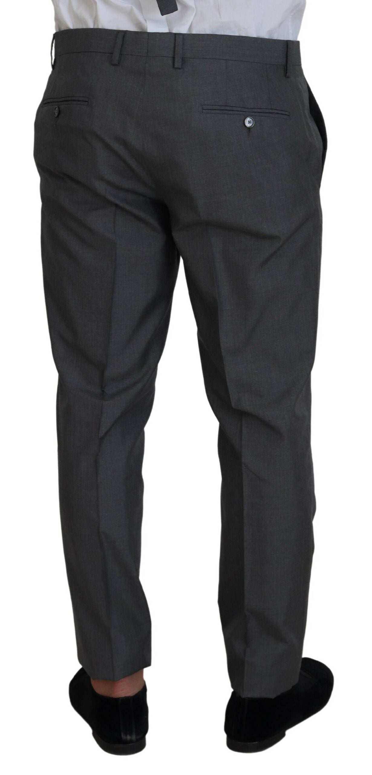 Dolce & Gabbana Gray MARTINI 3 Piece Slim Fit Suit Dolce & Gabbana