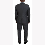 Dolce & Gabbana Gray MARTINI 3 Piece Slim Fit Suit