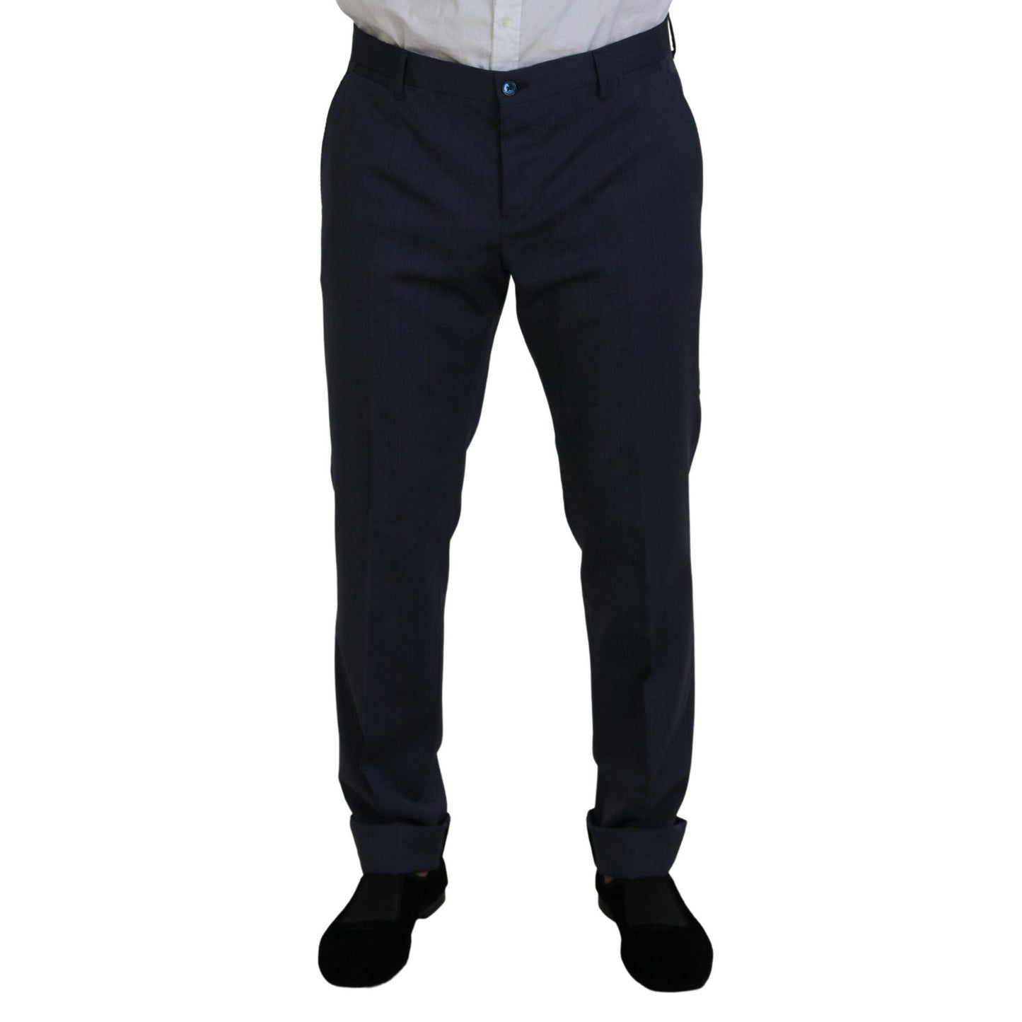 Dolce & Gabbana Blue Wool MARTINI 2 Piece Slim Fit Suit Dolce & Gabbana