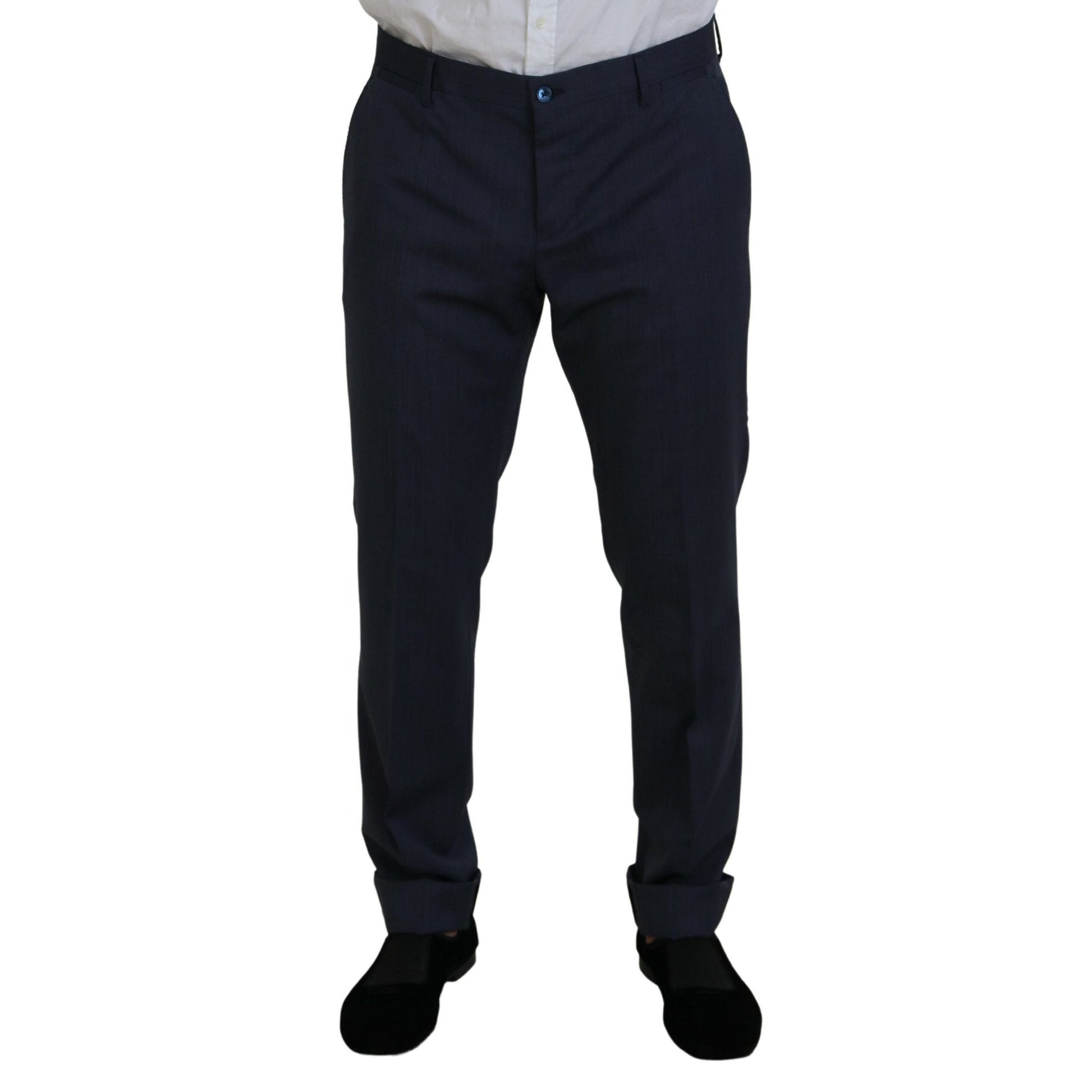 Dolce & Gabbana Blue Wool MARTINI 2 Piece Slim Fit Suit Dolce & Gabbana
