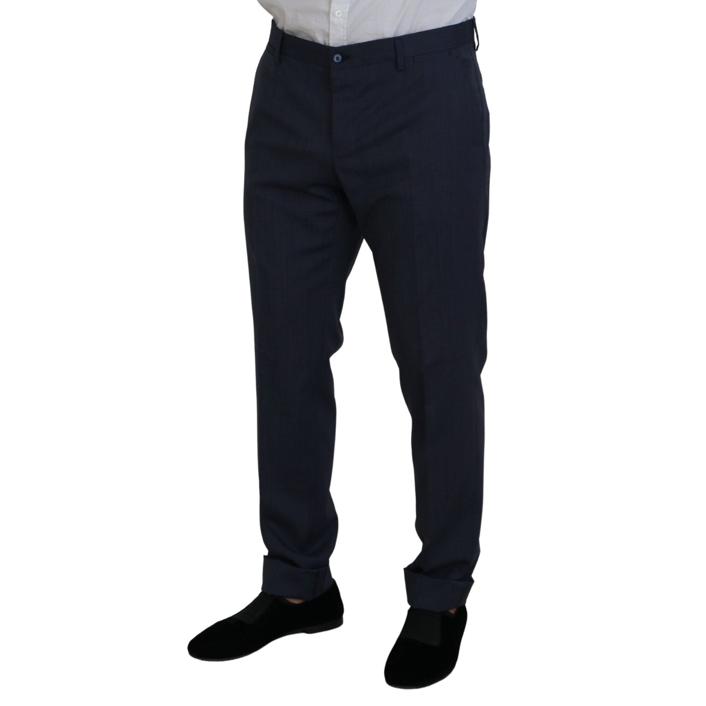 Dolce & Gabbana Blue Wool MARTINI 2 Piece Slim Fit Suit Dolce & Gabbana