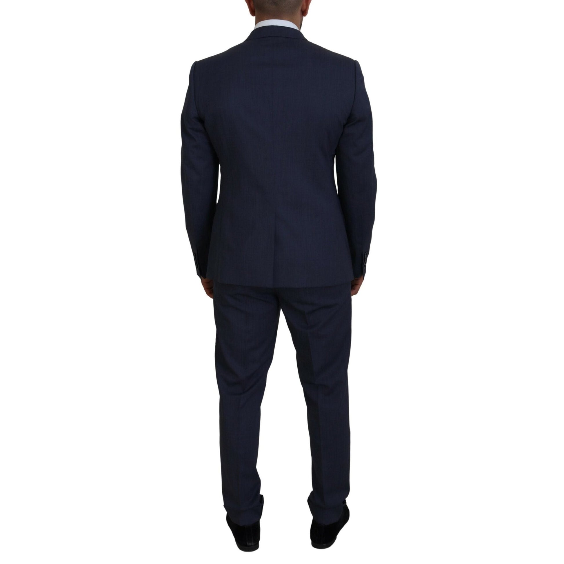 Dolce & Gabbana Blue Wool MARTINI 2 Piece Slim Fit Suit Dolce & Gabbana